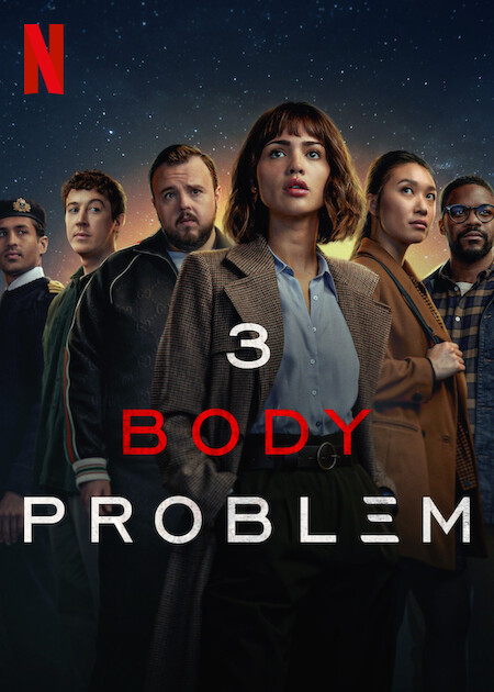En af forsiderne til Netflix serien 3 Body Problem