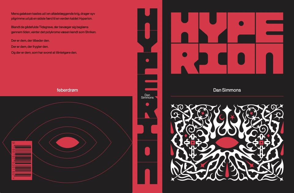 Omslag til Hyperion. Lettere psykedelisk, og det er egentlig meget fedt.